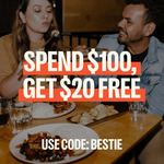 $20 Bonus Value on $100 Best Restaurant Gift Cards + $2.75 Admin Fee (+ $8 Delivery for Physical Gift Cards) @ Best Restaurants