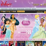 Disney Princess Film Festival (Event Cinemas) $8 Per Ticket (Plus $1.10 Booking Fee Per Ticket)