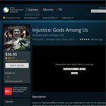 Injustice: Gods Among Us (PS3 via SEN), $36.95 ($27.71 for PS+ Users)