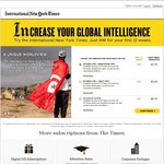 International New York Times All Digital Access (Website+Apps) 1 Week Free, 12 Weeks for $0.99