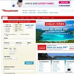 20% off Hotel Bookings at Cheaptickets for Bookings until 20 October 2013