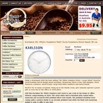Karlsson Mr. White Numbers Wall Clock Numbers Steel Small 38cm - $49.95 + $9.95 Delivery