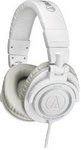 Audio-Technica ATH-M50WH Professional Studio Headphones WHITE Coiled USD $125.73 Delivered