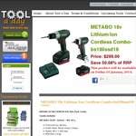 Metabo 18v Drill/Driver Kit $299