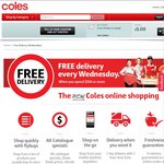 Get Free Delivery at Coles.com.au on Wednesdays When You Spend $100 or More