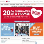 20% off Selected Sunglasses and Frames at OPSM (Online Only)