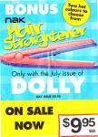 FREE Hair Straightener DOLLY July Issue $9.95