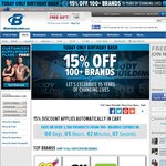 15% off BodyBuilding.com + 10% off Code