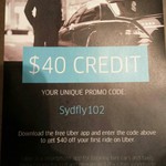 $40 off First Uber Ride in Sydney (New Users Only)