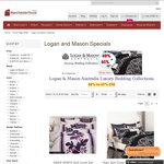 40% to 65% off RRP Logan & Mason Selected Quilt Cover Sets - FREE Shipping