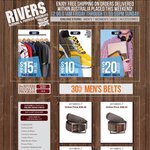 FREE Shipping Sitewide No Minimum Spend (Kids Socks $1 Delivered) @ Rivers