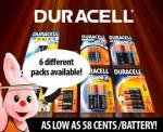 Duracell Batteries $22.95 + 6.95 for 40 Alkaline Batteries