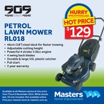 Masters 909 46cm 4 Stroke Mower $129 - Instore Only, on Sale from Now (Was $248?)