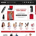 MYER - $15 off for Every $75 Spent on Personal Care, Cameras & Camcorders and Electrical