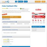 PricePal $10 Coles Cashback - Min Spend $50 - C&C or Delivery