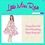 50% off Closing down Sale on Womens Retro/Rockabilly Clothing and Shoes @ Little Miss Retro