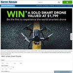 Win a Solo Smart Drone (Valued at $1,799) from Harvey Norman