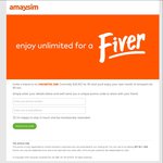 Amaysim Unlimited 2GB & 5GB Plus: Invite a Friend for $5 1st Month and Get Your Next Month for $5