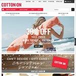 Cotton On - Free Express Delivery over $55 & 30% off Full Priced Items & BOGOF Xmas Ornaments