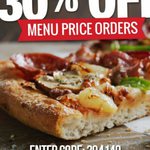 30% off All Orders Nationally (Excludes Value Pizzas) @ Domino's