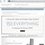 Paula's Choice - 15% off Everything (Free Shipping on $100+ Spend)