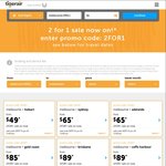 Tigerair 2-for-1 Sitewide Domestic Sale (2 People Melb-Hob $49, Melb-Perth $165, Syd-Perth $169)