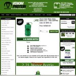 Free 2.2 Litre Water Bottle with $40 Purchase @ Venom Protein