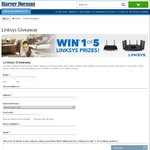 Win 1 of 5 Linksys Routers Worth Up to $705 from Harvey Norman