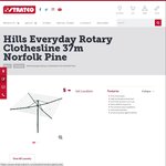 Hills Everyday Rotary Clothesline 37m Norfolk Pine $110 @ Stratco [QLD Only]