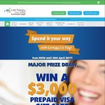 Win a $3,000 or 1 of 4 $500 VISA Debit Cards from Certegy Ezi-Pay [Except ACT]