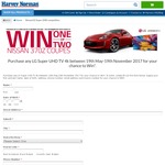 Win 1 of 2 Nissan 370Z Coupes Worth $66,836 from Harvey Norman [Purchase LG Super UHD TV]