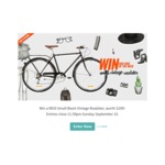 Win a REID Small Black Vintage Roadster, Worth $299 from REID Cycles