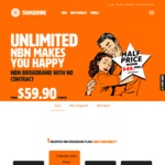 Get a $29.95 NetComm NF10WV Modem When Purchased with a Tangerine Telecom Unlimited NBN Plan from $59.90/Mth