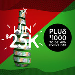 Win $25,000 or 1 of 96 Instant Daily Prizes of $1,000 EFTPOS Cards [Purchase Wine to Enter]