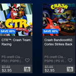 PS3 Crash Bandicoot 1, 2, 3 & CTR $2.95 each @ PS STORE AU