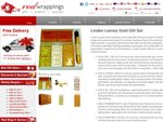 Linden Leaves Gold Set on Sale $119.90 FREE Shipping within Australia on Red Wrappings