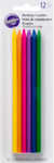 Wilton Multi Coloured Long Birthday Candles 12 Pack $2 (was $6) @ Big W