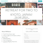 Win a Holiday in Kyoto for 2 Worth $4,900 from Causebox