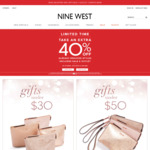 Further 40% off Sales + Outlet (Free Shipping Min Order $100) @ Nine West