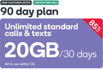 Kogan Mobile | $14.90 for 90 Days | 20GB Per 30 Days | Unlimited Talk & Text (New Customers)