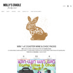 Win 1 of 2 Easter Wine and Chocolate Packs from Molly's Cradle