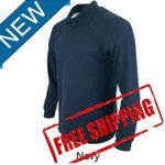 Cotton Men Classic Winter Autumn Long Sleeve Plain Lapel Polo Shirt Tops $18.95 Delivered @ Remixxsyd eBay