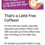 Pickup A Free Coffee Everyday (up to $5.50) for Two Weeks @ Uber Eats