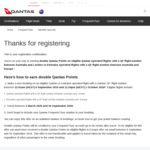 Double Qantas Points on Selected Flights to Europe Operated by Qantas or Emirates with QF Flight Number @ Qantas Frequent Flyer