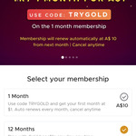 [VIC, NSW] Zomato Gold 1 Month Trial for $1