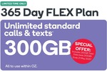 Kogan Mobile Prepaid: 365 Days FLEX | 300GB Unlimited National Calls and Texts $275 @ Kogan