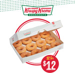 [SA] 12 Original Glazed Doughnuts $12 @ Krispy Kreme SA Drive Thru (West Croydon & Port Wakefield Rd)