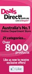 DealsDirect 2 Hours $10 off Coupon Code - Exclusive to Facebook - Starts Today 7th Oct 12pm AEDT