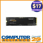 [Afterpay] 1TB Samsung 970 EVO Plus M.2 PCIe SSD $159.20 ($142.20 after Samsung Cashback) Delivered @ Computer Alliance eBay