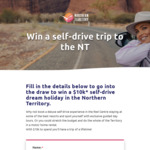 Win a $10,000 Voucher Towards a Self-Drive Holiday in the NT from Tourism NT